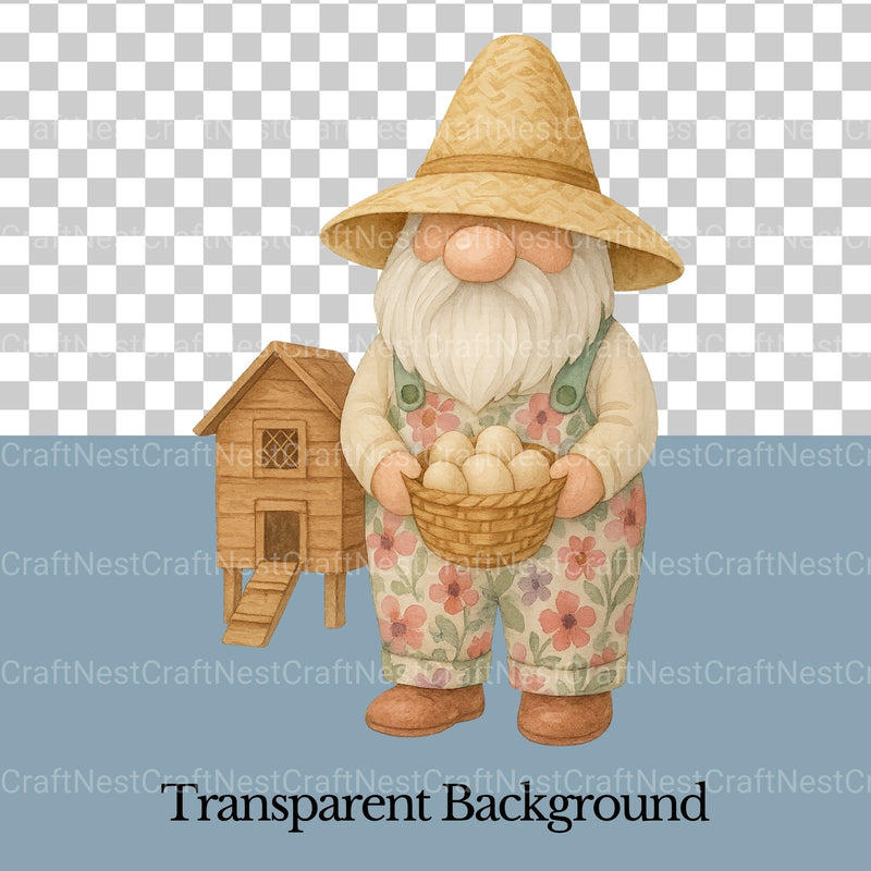 Gnomes Gardening 3 Clipart Bundle - CraftNest - Digital Crafting and Art