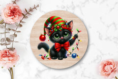Christmas Black Cat Clipart Bundle 6 - CraftNest - Digital Crafting and Art