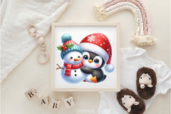 Christmas Penguin Clipart Bundle 7 - CraftNest - Digital Crafting and Art
