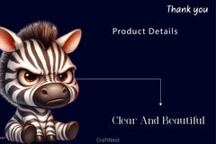 Funny Grumpy Zebra Clipart Bundle - CraftNest - Digital Crafting and Art