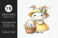 Easter Bunny Clipart Bundle 28 - CraftNest - Digital Crafting and Art