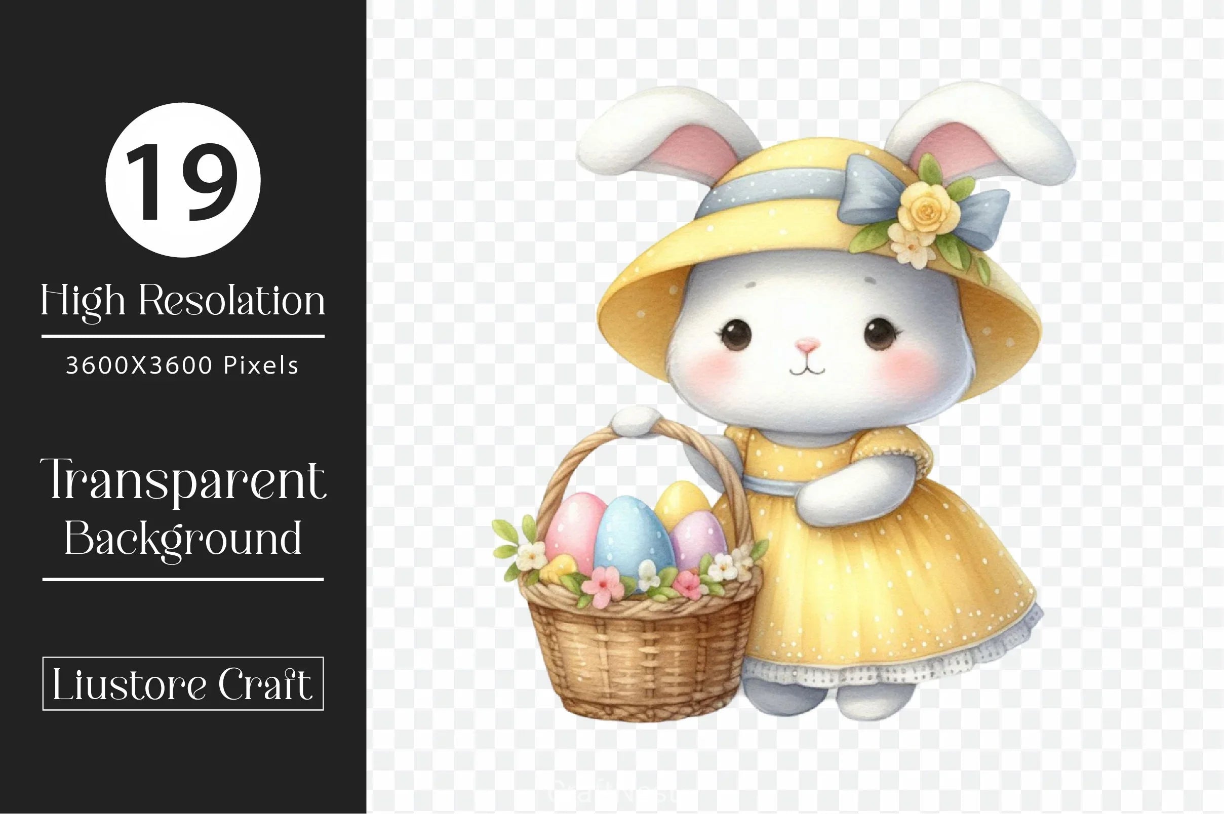Easter Bunny Clipart Bundle 28 - CraftNest - Digital Crafting and Art