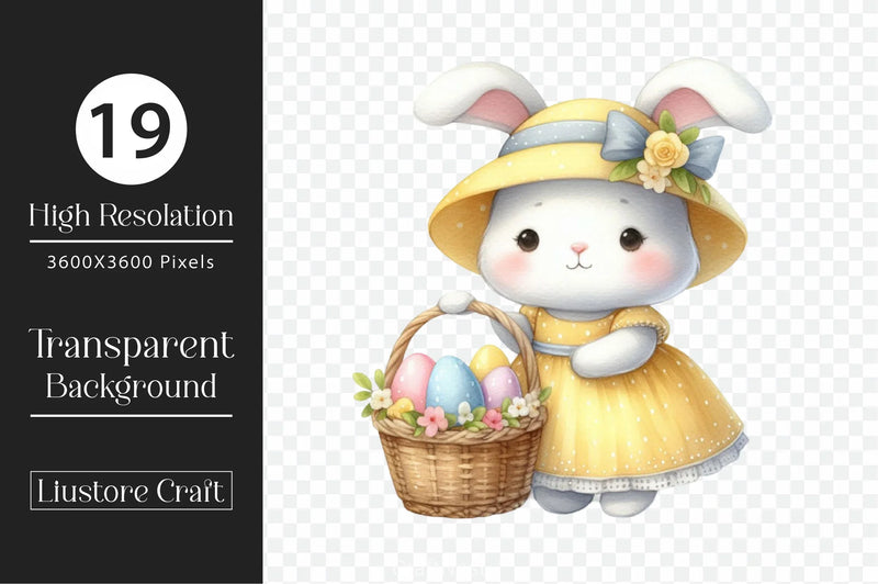Easter Bunny Clipart Bundle 28 - CraftNest - Digital Crafting and Art