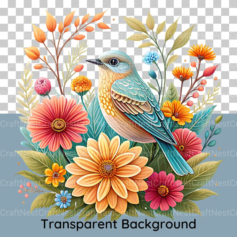 Boho Floral Clipart Bundle - CraftNest - Digital Crafting and Art