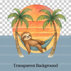 Retro Sunset & Animals Clipart Bundle - CraftNest - Digital Crafting and Art