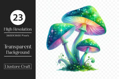 Mystical Mushrooms Clipart Bundle - CraftNest - Digital Crafting and Art