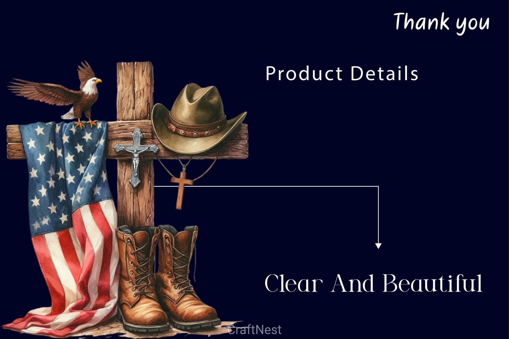 Memorial Day Cross Clipart Bundle 4 - CraftNest - Digital Crafting and Art
