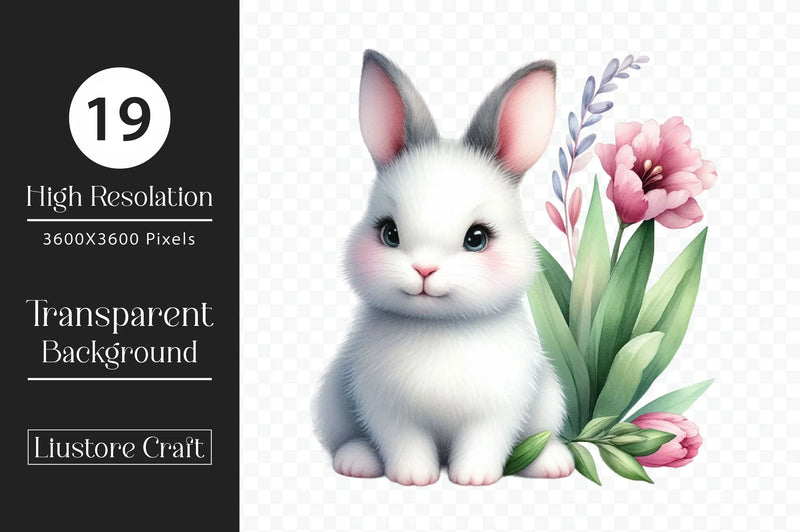 Easter Bunny Clipart Bundle 29 - CraftNest - Digital Crafting and Art