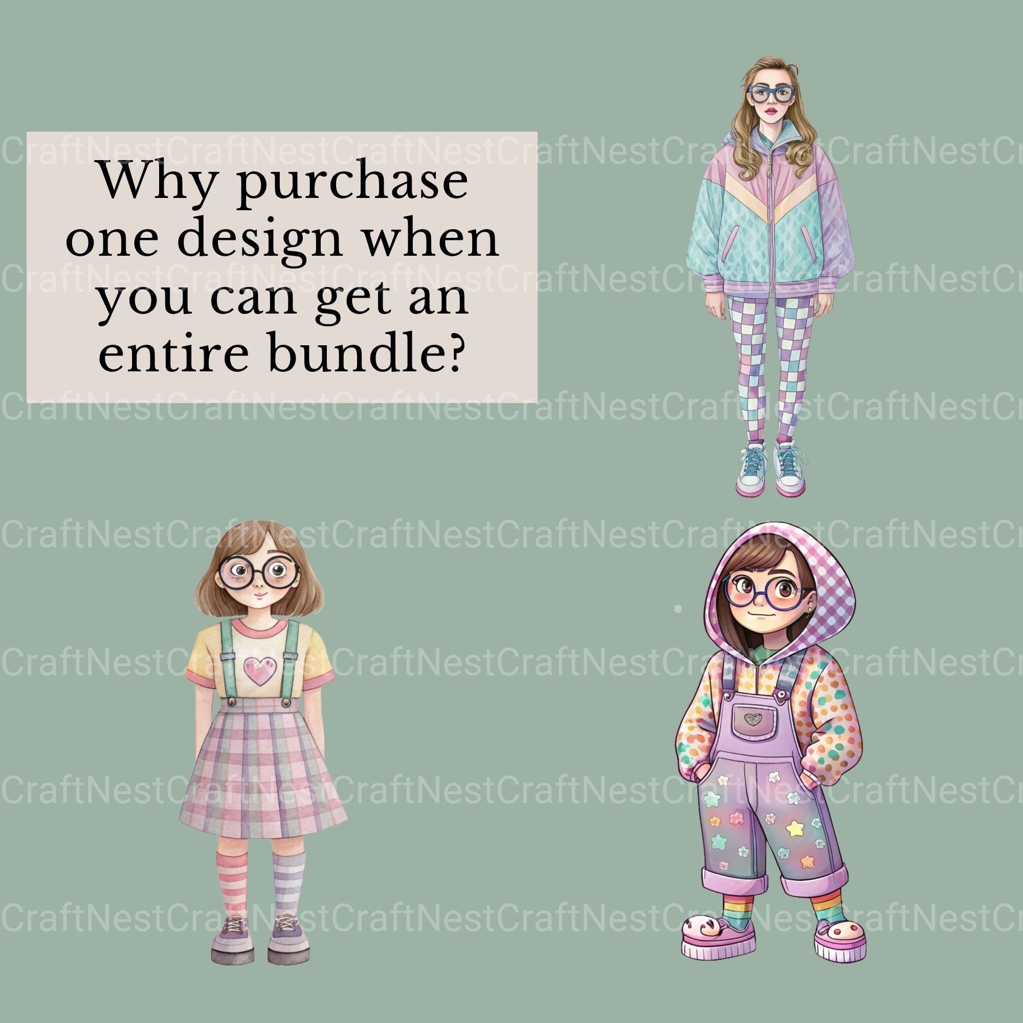 Super Weirdo Clipart Bundle - CraftNest - Digital Crafting and Art