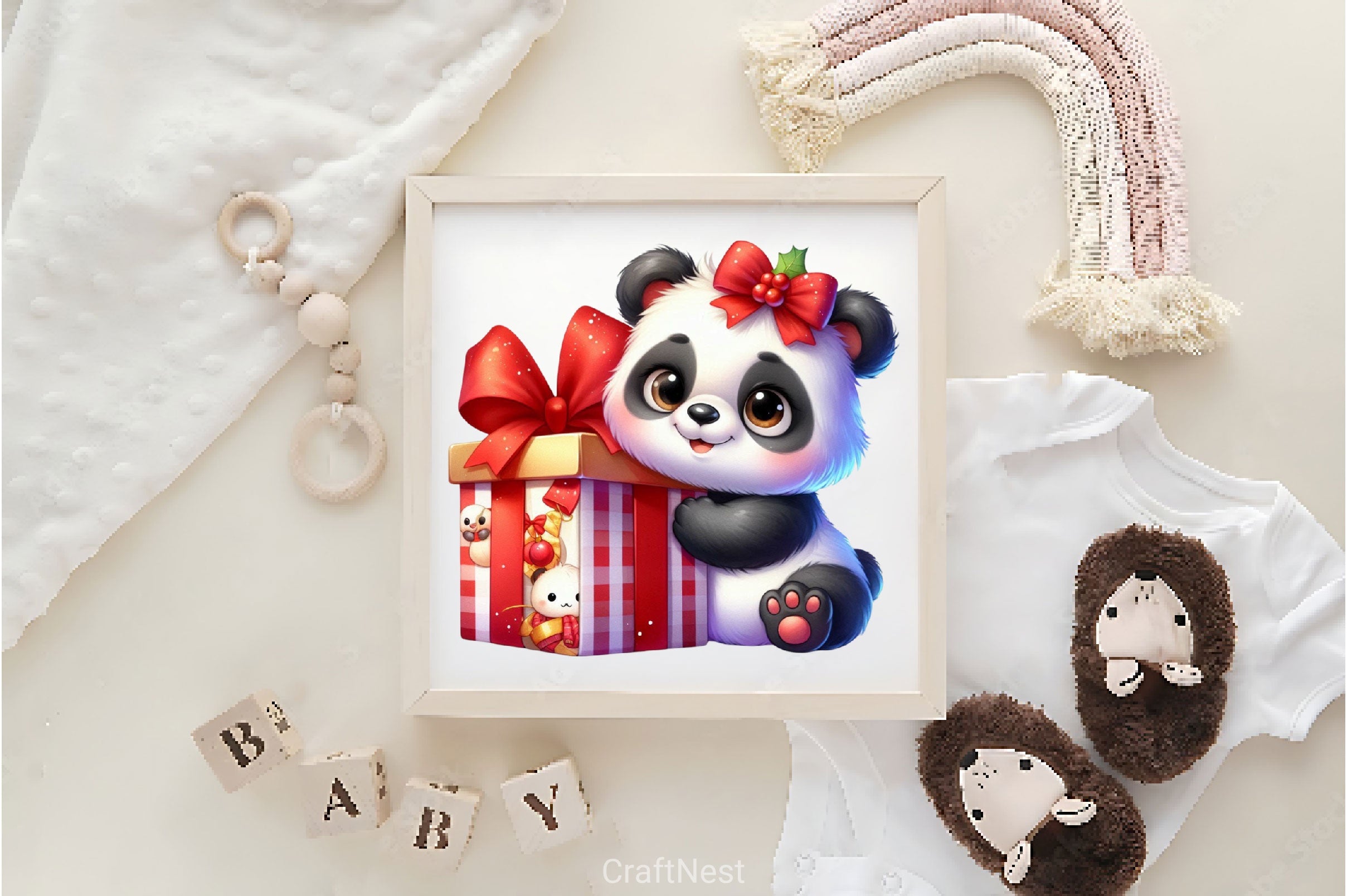 Christmas Panda Clipart Bundle 2 - CraftNest - Digital Crafting and Art