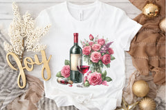 Roses and Wine Clipart Bundle - CraftNest - Digital Crafting and Art