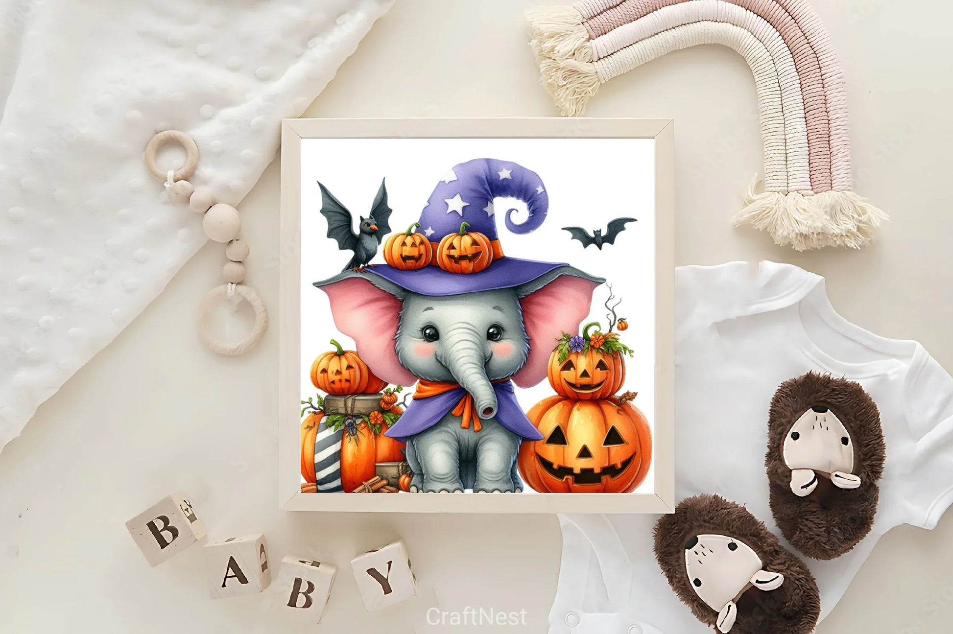 Halloween Elephant Clipart Bundle - CraftNest - Digital Crafting and Art
