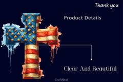 USA American Flag Cross Clipart Bundle - CraftNest - Digital Crafting and Art