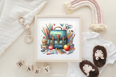 Retro School Bag Clipart Bundle - CraftNest - Digital Crafting and Art