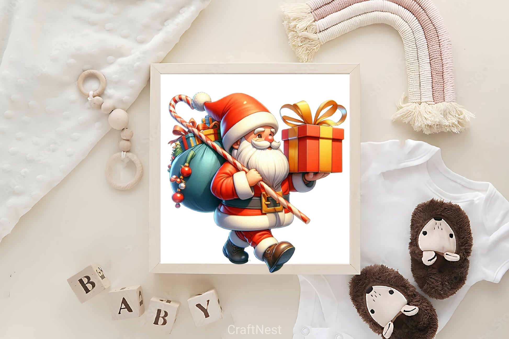Santa Claus Gift Box Clipart Bundle - CraftNest - Digital Crafting and Art