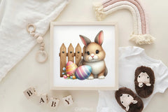 Easter Bunny Fence Clipart Bundle - CraftNest - Digital Crafting and Art