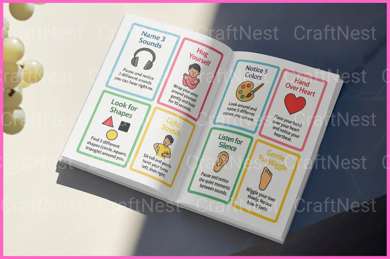 Anxiety Relief Flashcards for Stress Management - CraftNest - Digital Crafting and Art