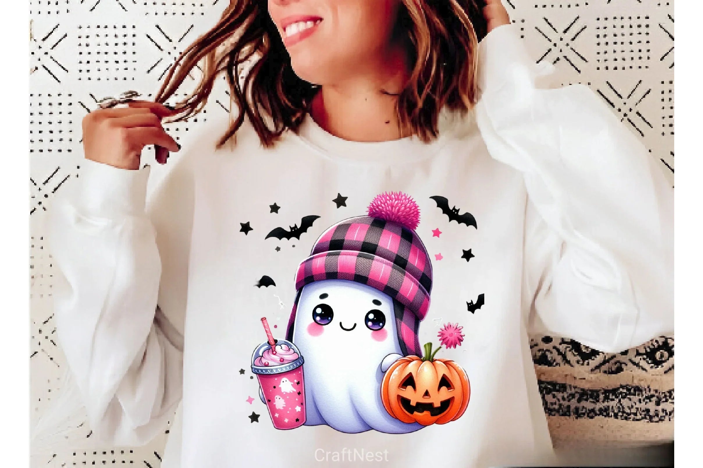 Cute Ghost Cute Halloween Clipart Bundle 7 - CraftNest - Digital Crafting and Art