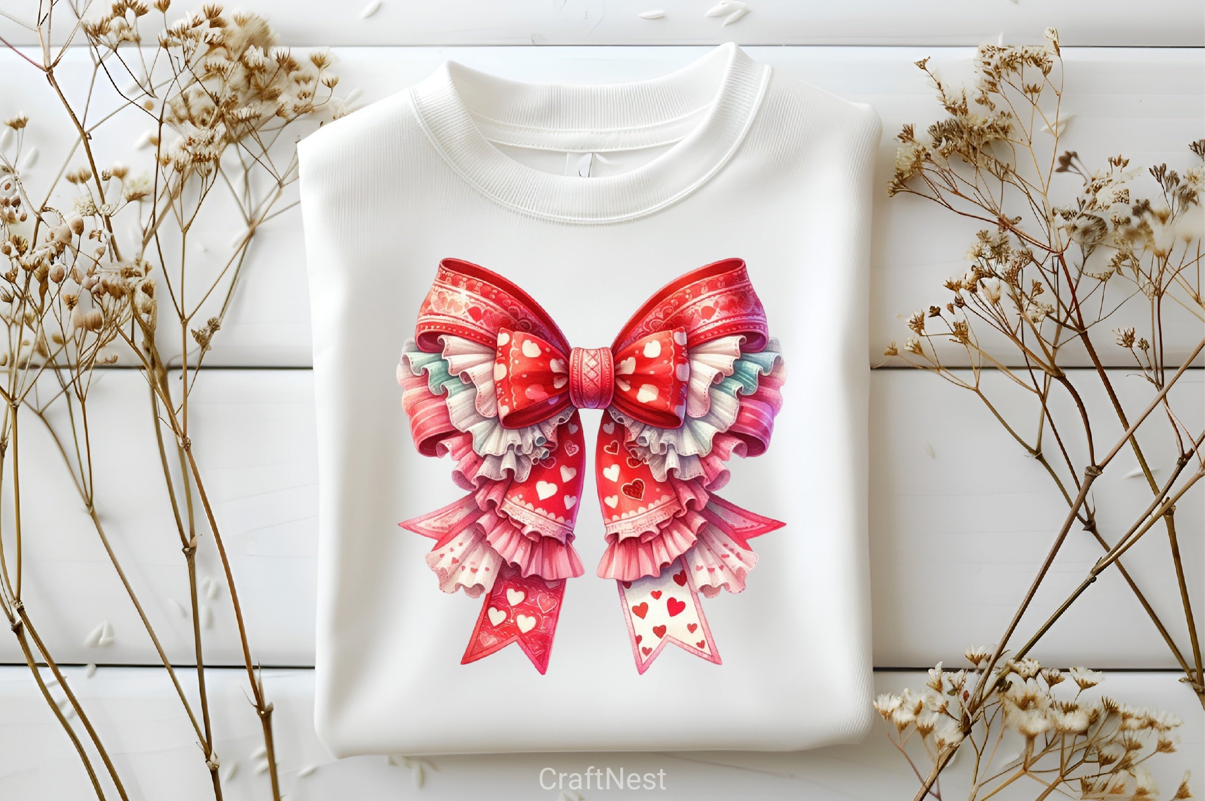 Coquette Valentine Clipart Bundle 14 - CraftNest - Digital Crafting and Art