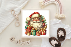 Santa Claus Christmas Presents Clipart Bundle - CraftNest - Digital Crafting and Art