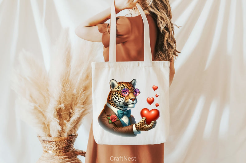 Valentine's Day Jaguar Clipart Bundle - CraftNest - Digital Crafting and Art