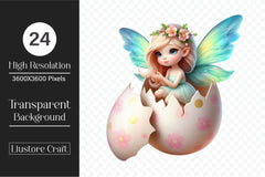 Happy Easter Fairy Clipart Bundle - CraftNest - Digital Crafting and Art
