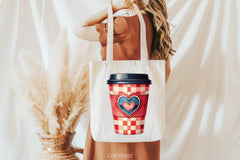 Christmas Plaid Coffee Cup Clipart Bundle - CraftNest - Digital Crafting and Art