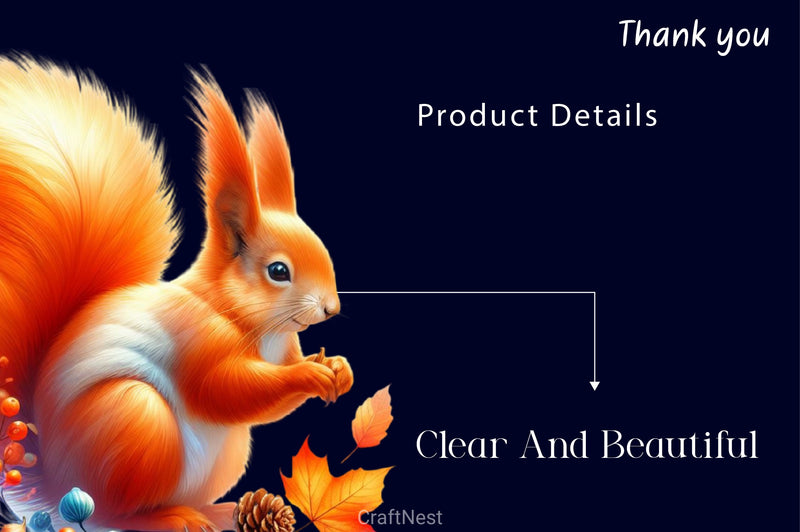 Autumn Squirrel Clipart Bundle 3 - CraftNest - Digital Crafting and Art