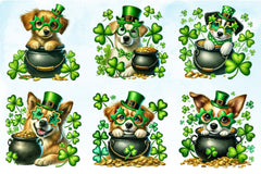 St Patrick's Day Dog Clipart Bundle - CraftNest - Digital Crafting and Art