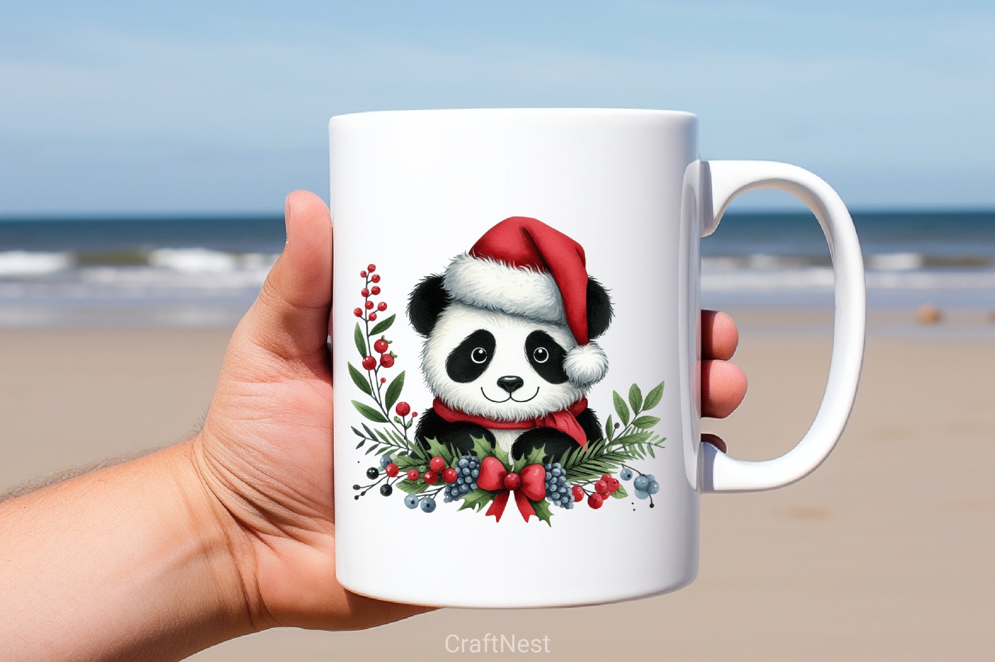 Christmas Panda Clipart Bundle 3 - CraftNest - Digital Crafting and Art