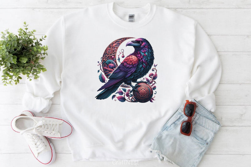 Halloween Gothic Raven Clipart Bundle - CraftNest - Digital Crafting and Art