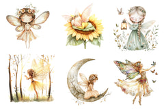 Boho Woodland Fairy Clipart Bundle - CraftNest - Digital Crafting and Art
