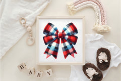 Christmas Plaid Bows Clipart Bundle - CraftNest - Digital Crafting and Art