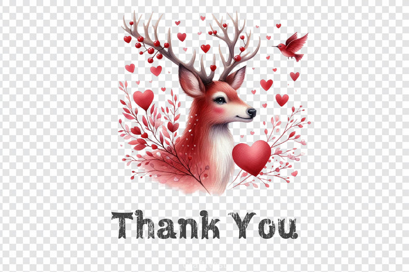 Valentines Deer Clipart Bundle - CraftNest - Digital Crafting and Art