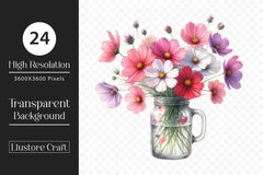 Flowers In Jar Clipart Bundle 3 - CraftNest - Digital Crafting and Art