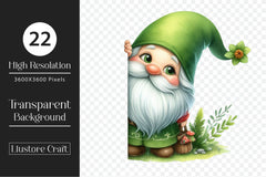 Gnome Peeking Around Corner Clipart Bundle - CraftNest - Digital Crafting and Art