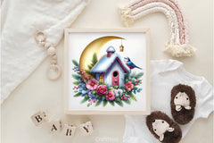 Christmas Bird House Clipart Bundle 4 - CraftNest - Digital Crafting and Art