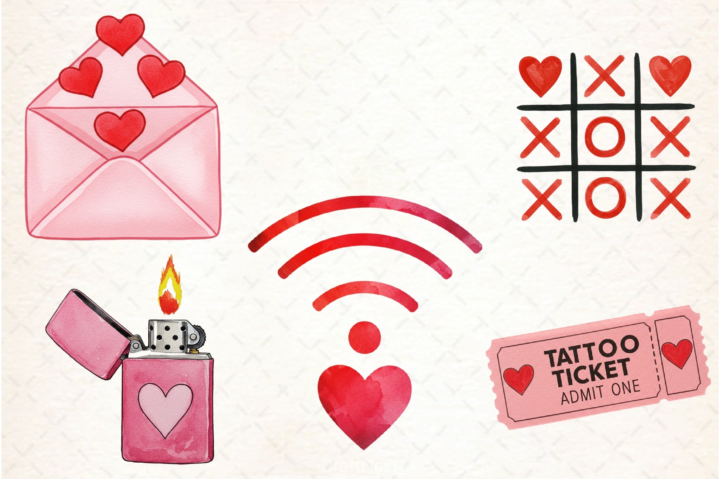 Valentine's Day Clipart Bundle  2 - CraftNest - Digital Crafting and Art