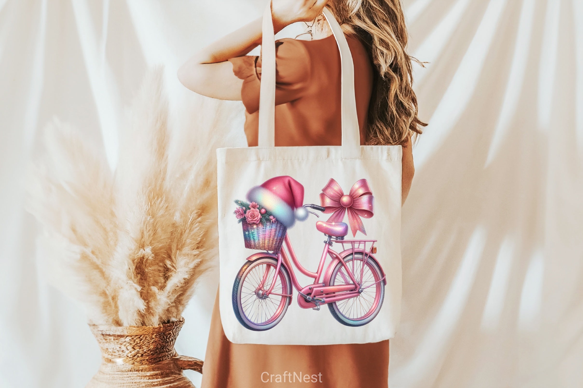 Christmas Bicycle Clipart Bundle - CraftNest - Digital Crafting and Art