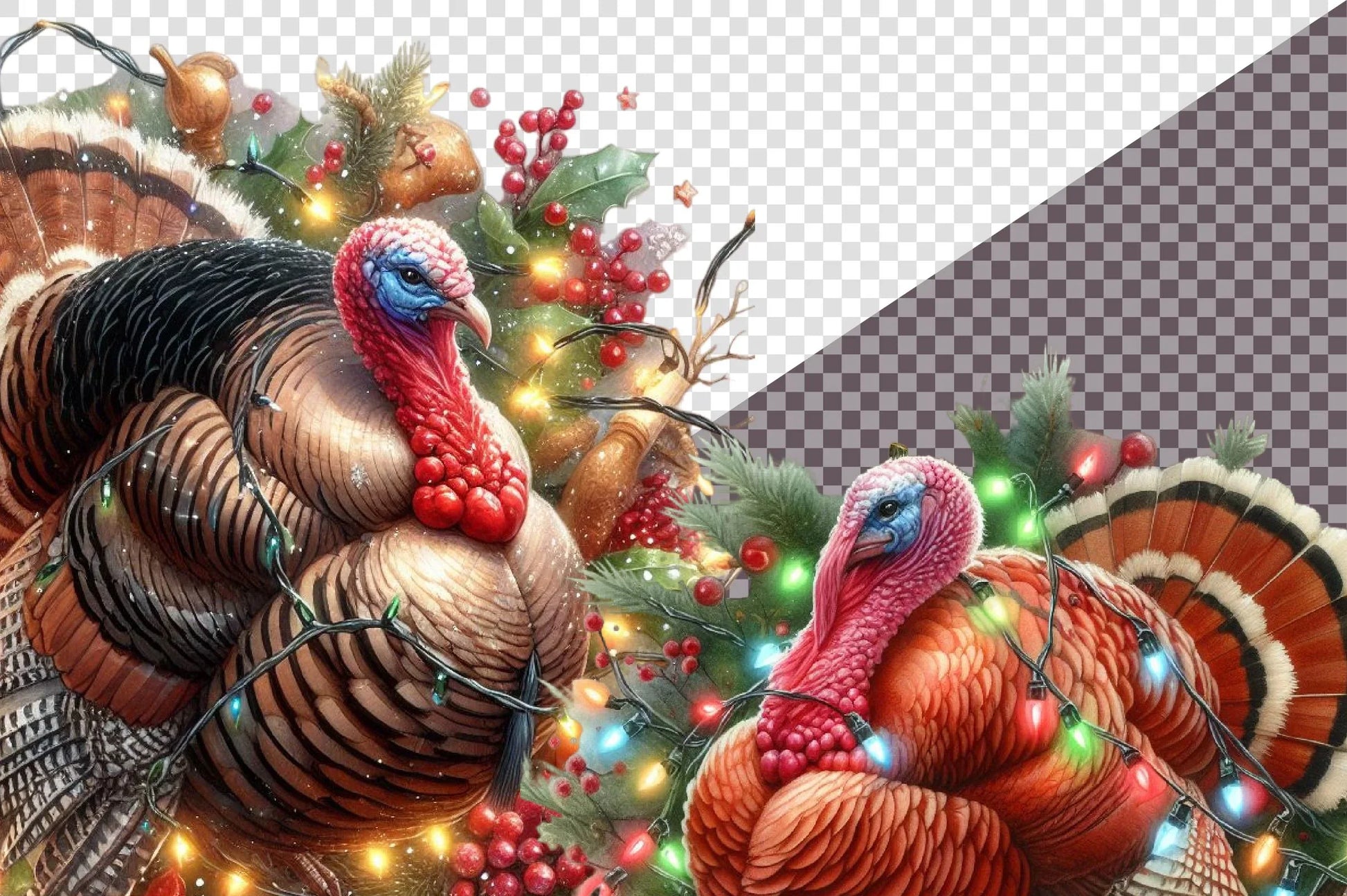 Christmas Turkey Clipart Bundle - CraftNest - Digital Crafting and Art