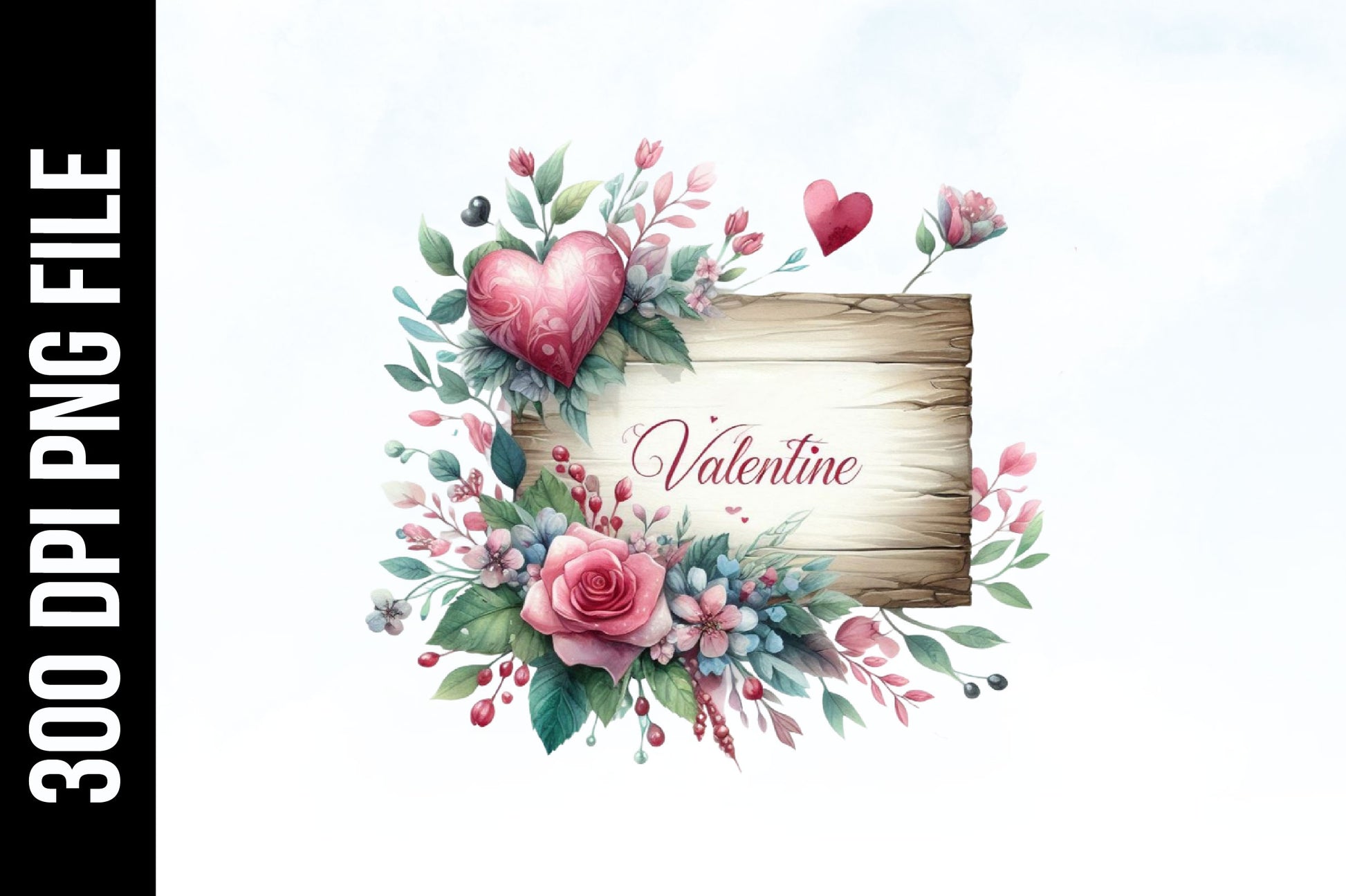 Valentine's Day Wooden Signs Clipart Bundle - CraftNest - Digital Crafting and Art
