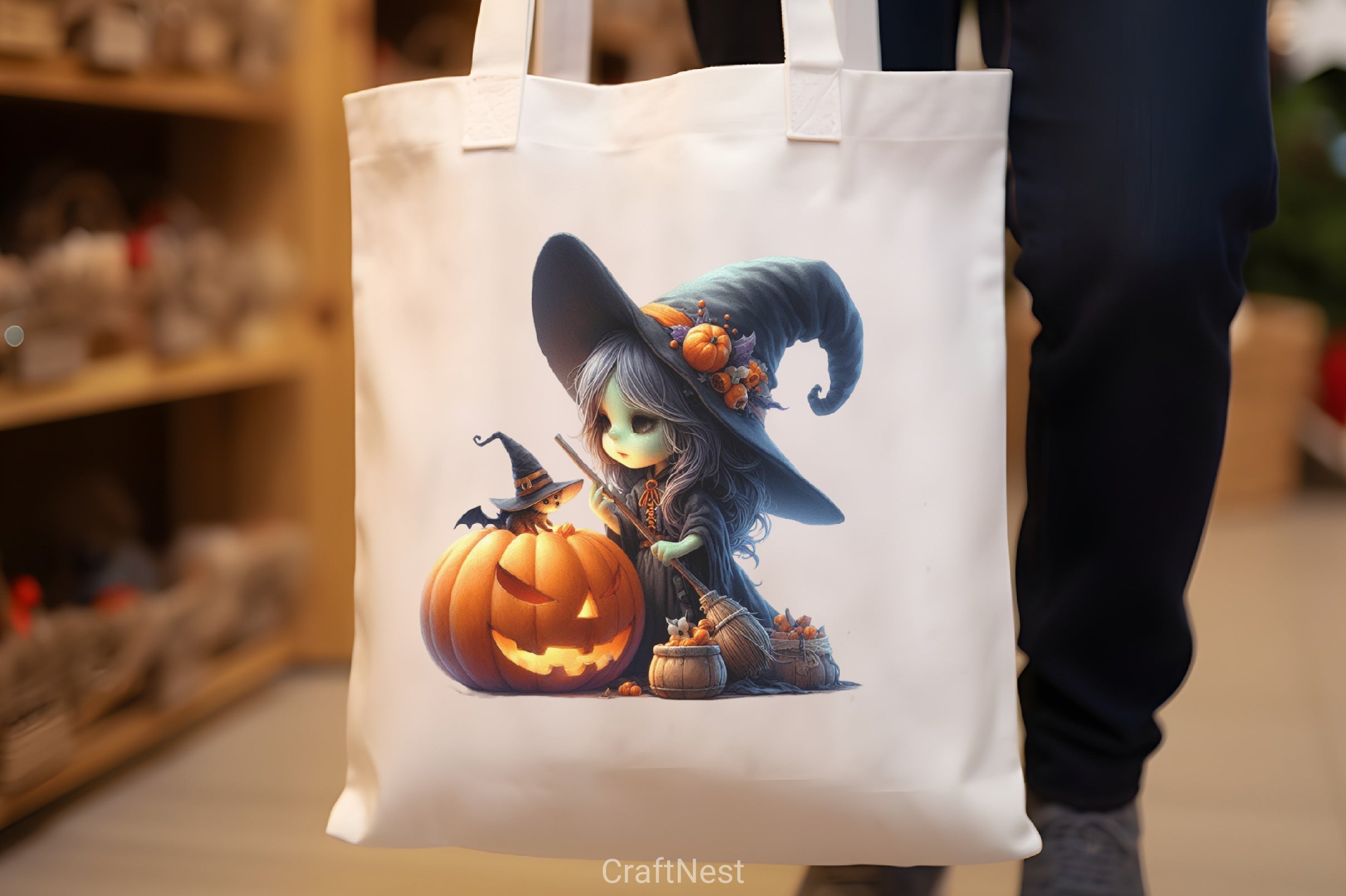 Halloween Witch Pumpkin Clipart Bundle - CraftNest - Digital Crafting and Art