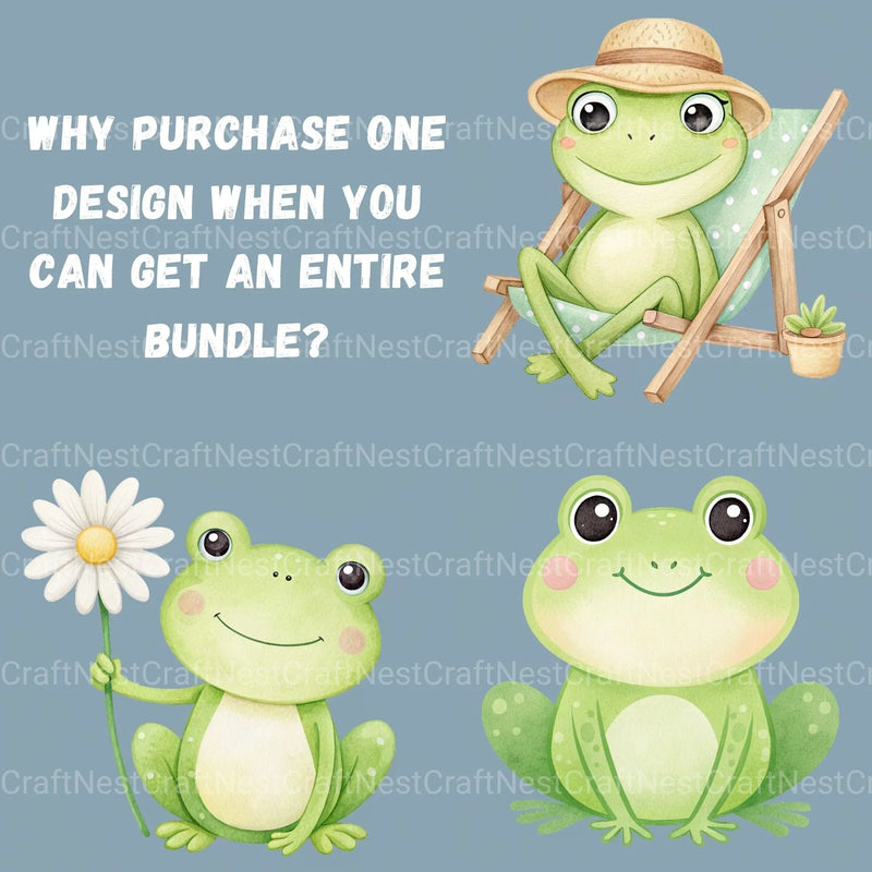 Frogs Clipart Bundle 2 - CraftNest - Digital Crafting and Art
