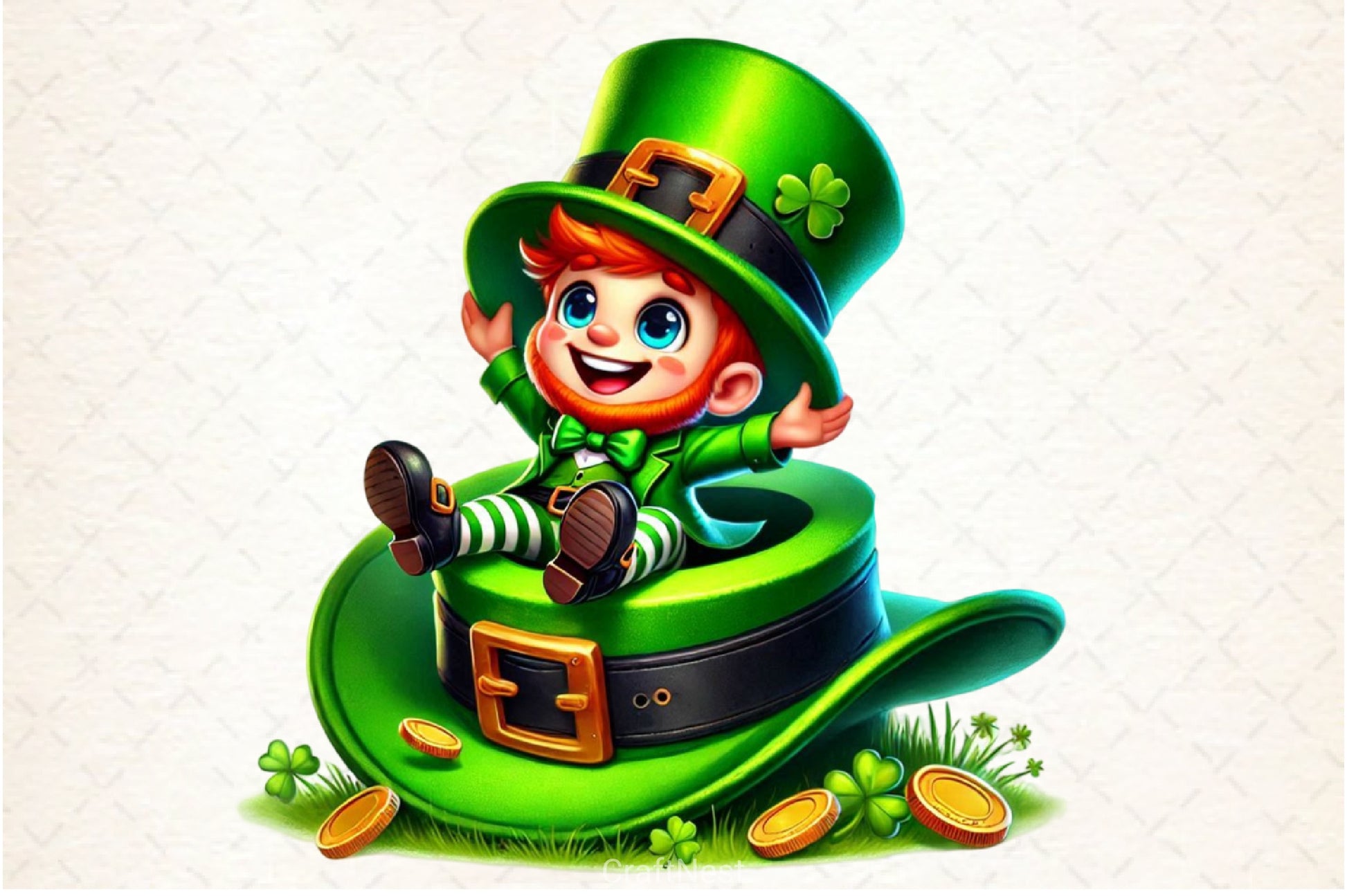 St Patrick's Leprechauns Clipart Bundle - CraftNest - Digital Crafting and Art