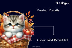 Cute Autumn Cat Clipart Bundle 2 - CraftNest - Digital Crafting and Art