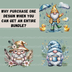Gnomes For All Seasons Clipart Bundle - CraftNest - Digital Crafting and Art