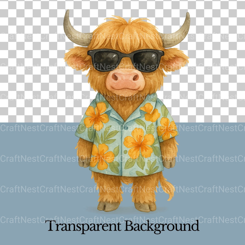 Highland Cows 2 Clipart Bundle - CraftNest - Digital Crafting and Art