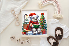 Christmas Polar Bear Clipart Bundle 7 - CraftNest - Digital Crafting and Art