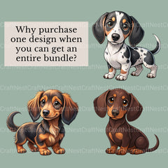 Dachshunds Clipart Bundle - CraftNest - Digital Crafting and Art