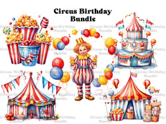 Circus Birthday Clipart - CraftNest